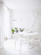 2xhome Modern Dining Chair | Stackable Indoor or Outdoor Entangled Side Chair | - Image 7