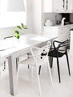 2xhome Modern Dining Chair | Stackable Indoor or Outdoor Entangled Side Chair | - Image 8