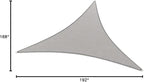 Windscreen4less 14' x 14' x 14' Sun Shade Sail Triangle Outdoor Canopy Cover UV - Image 9
