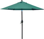 Sunnyglade 7.5' Patio Umbrella Outdoor Table Umbrella Tilt Crank Dark Green | - Image 2