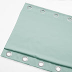 NICETOWN 2 Panels Aqua Blue Weighted Outdoor Curtains - Image 8