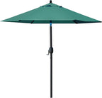 Sunnyglade 7.5' Patio Umbrella Outdoor Table Umbrella Tilt Crank Dark Green | by Sunnyglade