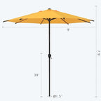Abba Patio 9FT Lyon Outdoor Patio Umbrella Outdoor Table Umbrella - Image 3