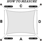 Custom Size Order to Make Sun Shade Sail Rectangle UPF50 Canopy Mesh Fabric UV - Image 7