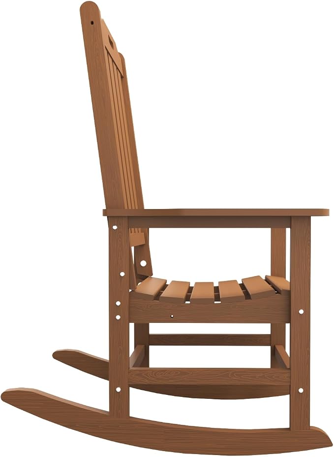 THOEOE Outdoor Rocking Chairs Set of 2, Oversized Patio Rocking Chair | HDPE - Image 9
