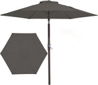 JEAREY 7.5 ft Outdoor Patio Umbrella, Table Umbrella, Tilt & Crank lift by JEAREYOutdoorsCollection