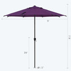 Abba Patio 9FT Lyon Outdoor Patio Umbrella Outdoor Table Umbrella - Image 3