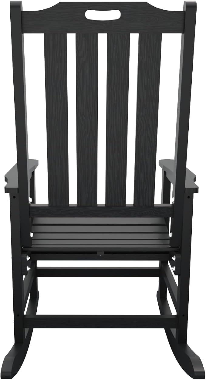 THOEOE Outdoor Rocking Chairs Set of 4, Oversized Patio Rocking Chair | HDPE - Image 10