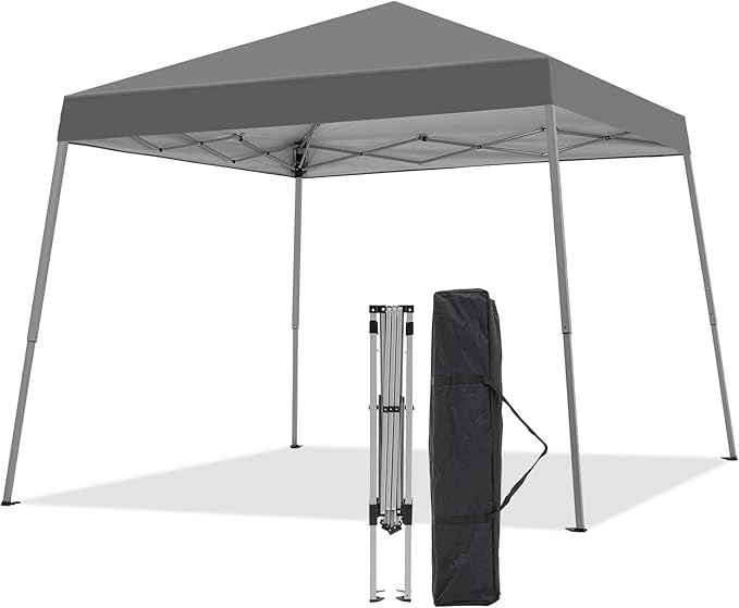 10x10FT Slant Leg Pop Up Canopy Tent, Portable Outdoor Shelter | 10x10FT Base by Oneofics