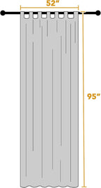 H.VERSAILTEX Outdoor Linen Sheer Curtains - Image 2