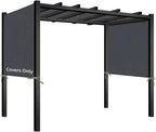 17' x 6.8' Waterproof Pergola Canopy Replacement Cover, Dark Gray | Waterproof by Bringingjoytoyourhomelife