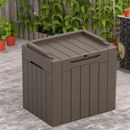 Greesum 31 Gallon Resin Deck Box All Weather Outdoor Storage Boxes - Image 5