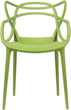 2xhome Modern Dining Chair | Stackable Indoor or Outdoor Entangled Side Chair | by 2xhome