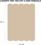 Pergola Shade Cover Replacement Canopy Top Compatible - Image 3