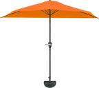 Pure Garden Half Round Patio Umbrella by PureGarden