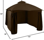 ABCCANOPY Universal Gazebo Replacement Curtain 10'x12' - Image 6
