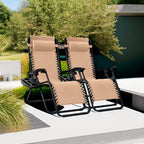 Best Choice Products Set of 2 Adjustable Steel Mesh Zero Gravity Lounge Chair - Image 2