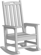 Outdoor Rocking Chairs Set of 2, Oversized Porch Rocker | Weather Resistant - Image 5