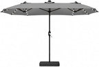 15ft Double-Sided Rectangle Patio Umbrella by DomeShade
