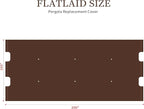 200x103 in Pergola Canopy Replacement Shade Cover Only, Coffee | Fits 10x10 ft - Image 3