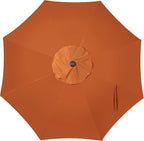 9' Outdoor Patio Umbrella, Outdoor Table Umbrella, Yard Umbrella, Market - Image 5