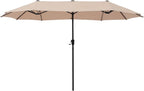 HERA'S PALACE 13 ft Rectangle Patio Umbrellas Large Outdoor Umbrella by HERASPALACE