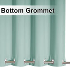 NICETOWN 2 Panels Aqua Blue Weighted Outdoor Curtains - Image 6
