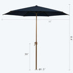 Abba Patio 9FT Outdoor Patio Umbrella Outdoor Table Umbrella - Image 3