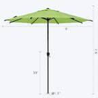 Abba Patio 9FT Lyon Outdoor Patio Umbrella Outdoor Table Umbrella - Image 3