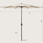 Abba Patio 11FT Lyon Outdoor Patio Umbrella Outdoor Table Umbrella - Image 7