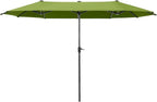 13 ft Large Double-Sided Patio Umbrella, Outdoor Umbrella, Lime | HERA'S PALACE by HERASPALACE