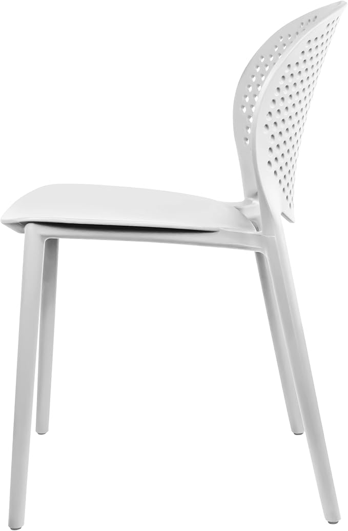 2xhome Set of 2 Patio Dining Chairs | Modern Stackable Outdoor Pool Side Chair - Image 9