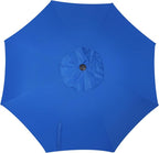 9' Outdoor Patio Umbrella, Outdoor Table Umbrella, Yard Umbrella, Market - Image 4