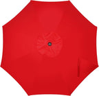 9' Outdoor Patio Umbrella, Outdoor Table Umbrella, Yard Umbrella, Market - Image 4