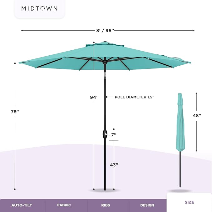Midtown Umbrellas 10-Year-No-Fade - Image 6