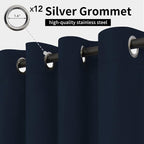 Easy-Going Outdoor Curtains for Patio 1 Panel, 110x108 inch, Weatherproof - Image 2