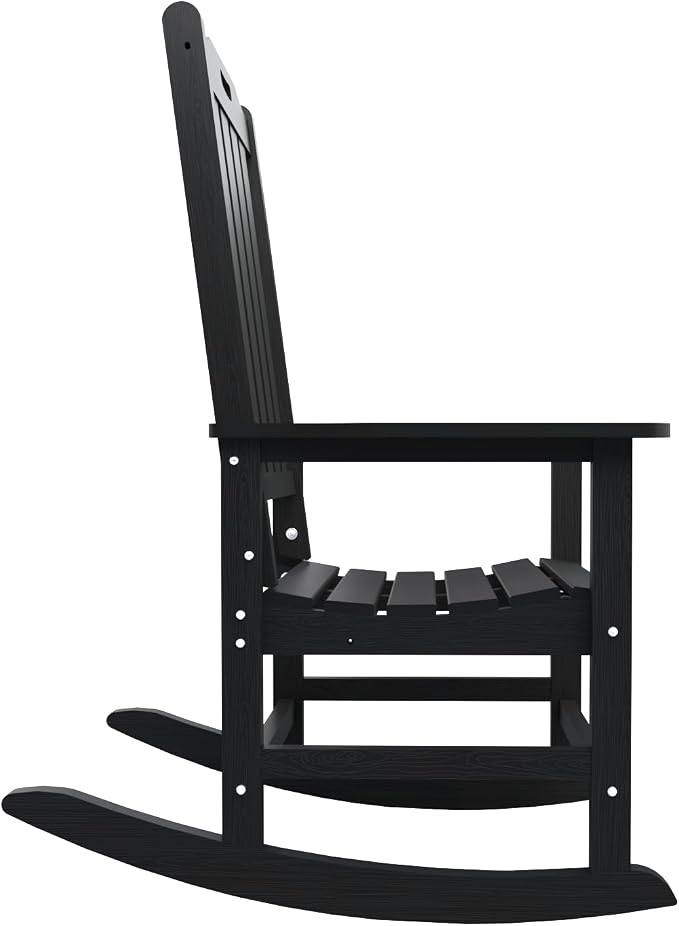 THOEOE Outdoor Rocking Chairs, Oversized Patio Rocking Chair | HDPE Outdoor - Image 9