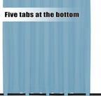 Easy-Going Outdoor Curtains for Patio 1 Panel, 110x96 inch, Sky Blue | - Image 4