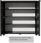 Outdoor Storage Cabinet Waterproof, 60 Gallon Resin Outdoor Storage Shed - Image 7