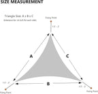 AsterOutdoor Sun Shade Sail Triangle 10' x 10' x 10' UV Block Canopy - Image 4