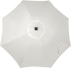 9 ft Solar Umbrella, 32 LED Lighted Patio Umbrella, Table Market Umbrella - Image 4