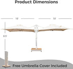 Grand patio 10x10 FT Large Patio Umbrella - Image 6