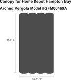Pergola Shade Cover Replacement Canopy Top Compatible - Image 2