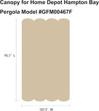 Pergola Shade Cover Replacement Canopy Top Compatible - Image 4