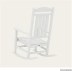 POLYWOOD Presidential Rocking Chair in White - Image 4