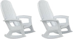 Rockaway Heavy Duty All Weather Rocking Chair, 2 Pack | Polyethylene Outdoor by Semco