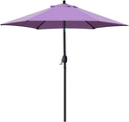 Sunnyglade 7.5' Patio Umbrella Outdoor Table Umbrella Tilt Crank Purple | by Sunnyglade