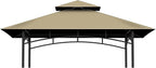 5x8Ft Grill Gazebo Replacement Top, Khaki Canopy Top Cover Only | Double-Layer by COVBOARD
