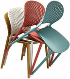 2xhome Set of 4 Patio Dining Chairs | Modern Stackable Outdoor Pool Side Chair - Image 5