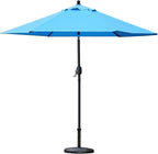 Sunnyglade 7.5' Patio Umbrella Outdoor Table Umbrella Tilt Crank Blue | Market - Image 4